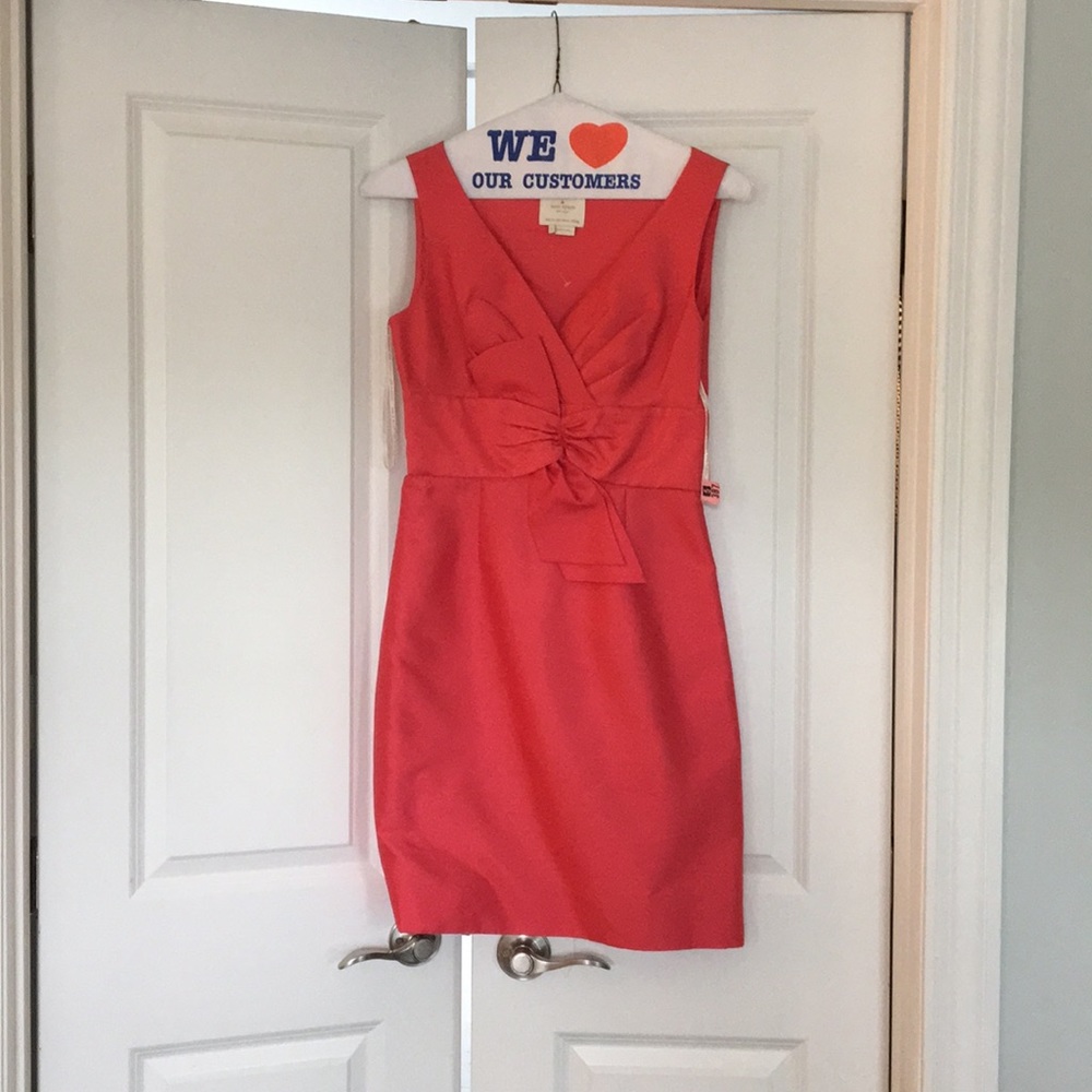 Kate Spade silk bow waist dress